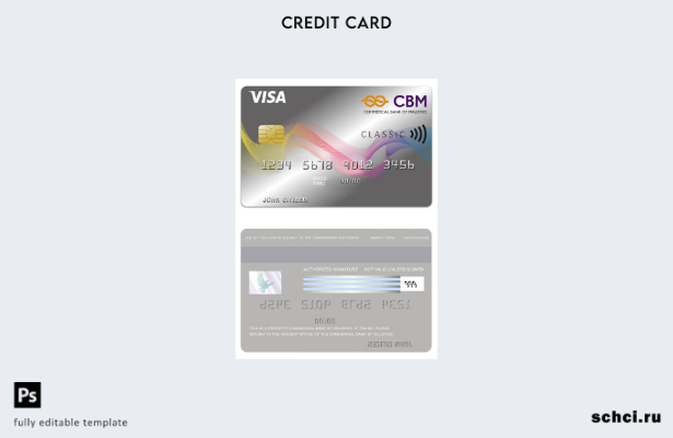 цифровая загрузка Шаблон кредитной карты Visa Коммерческого банка Мальдив Мальди